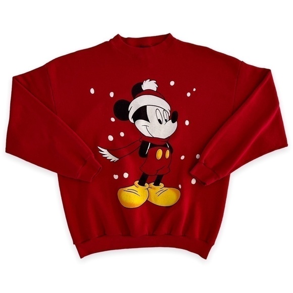 VINTAGE Mickey Mouse Crewneck Pullover - Picture 1 of 5